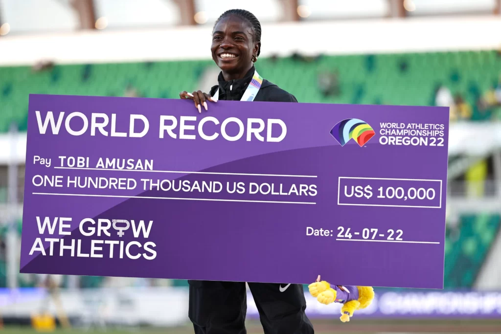 Tobi Amusan wins  100 metres at  2022 World Athletics Championships