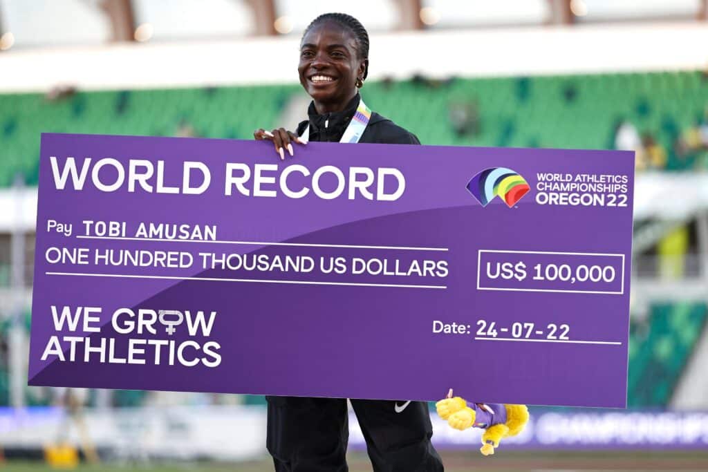 Tobi Amusan wins  100 metres at  2022 World Athletics Championships