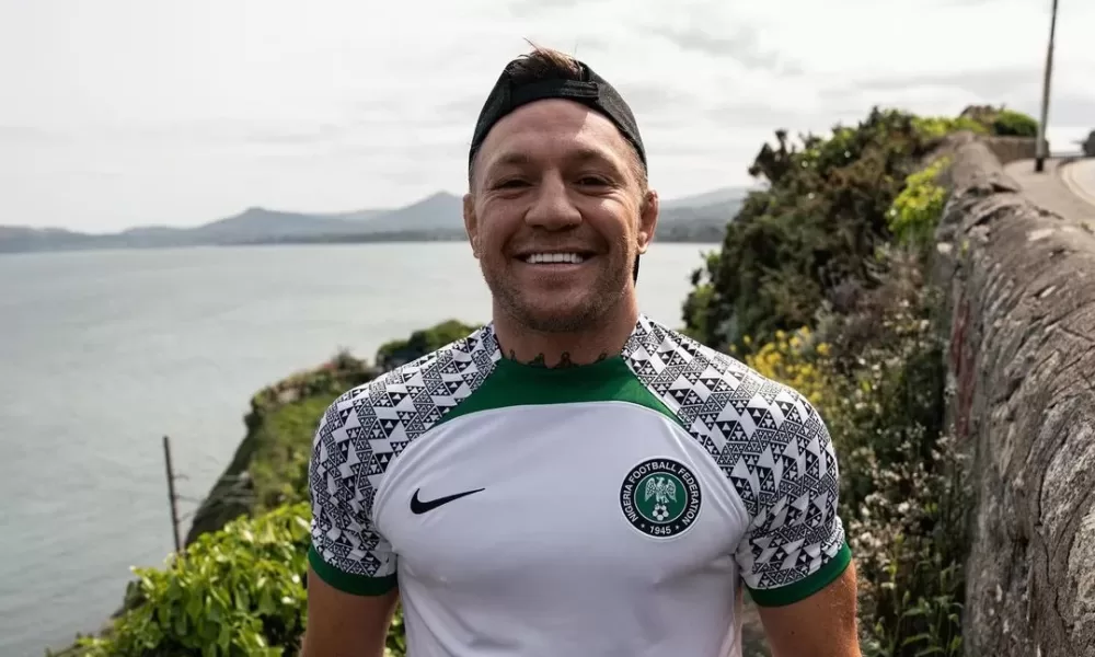 Conor McGregor dons Super Eagles Jersey