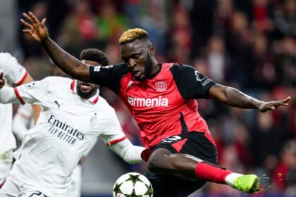 Victor Boniface scores first Champions League goal in win over Milan