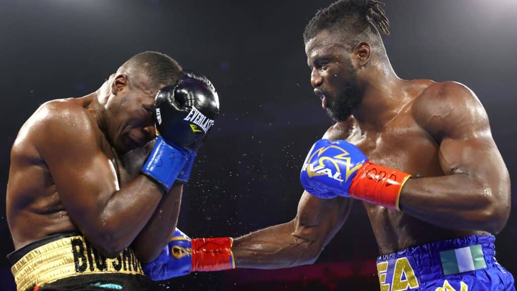 Efe Ajagba (right)