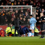 Taiwo Awoniyi diagnosed with broken nose after nasty collision