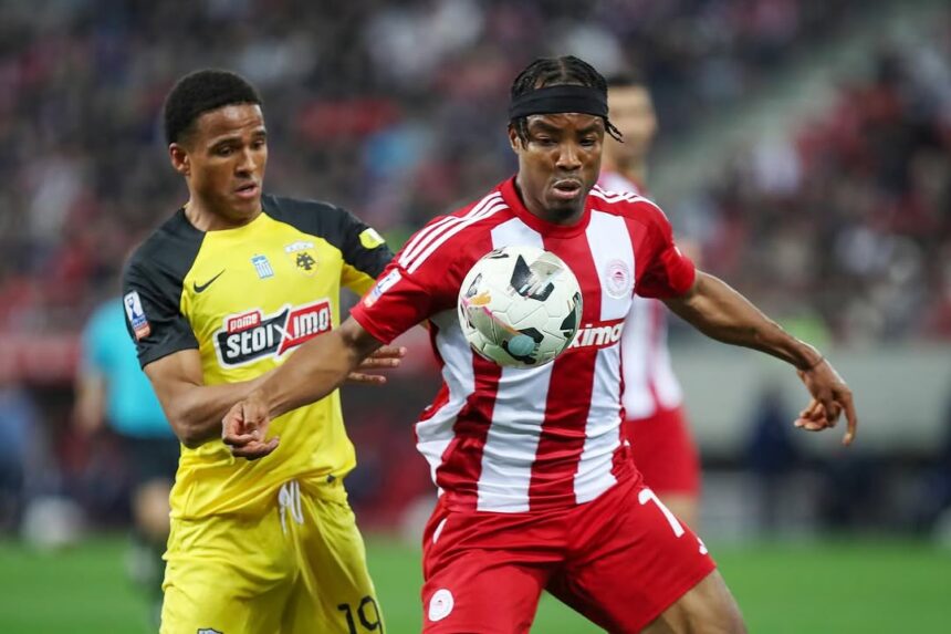 Onyemaechi makes first start for Olympiacos in 6-0 win over AEK Athens
