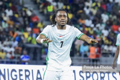 Super Eagles players celebrate ‘Africa’s Best’ Ademola Lookman