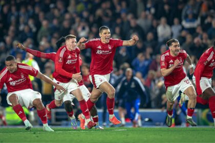 Aina, Awoniyi’s Forest defeat Brighton on penalties to qualify for FA Cup semi-final