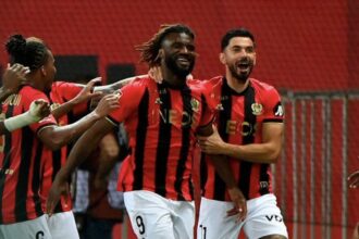 Terem Moffi scores first goal in 388 days as Nice seal Champions League qualification