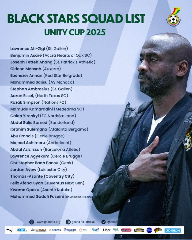 Unity Cup: Kudus, Semenyo, Partey out as Otto Addo releases Ghana squad ahead of Nigeria clash