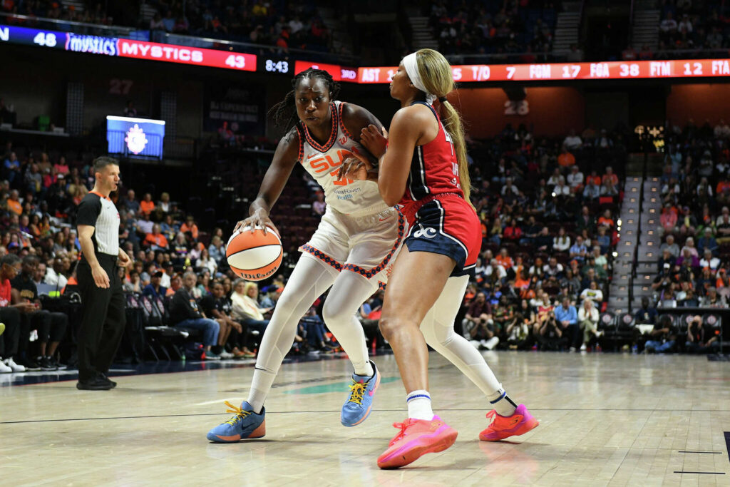 WNBA: Kiki Iriafen drops 17 points, 14 rebounds as Mystics beat Sun
