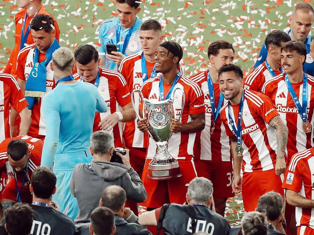 Onyemaechi’s Olympiacos win 29th Greek Cup, secure 19th domestic double
