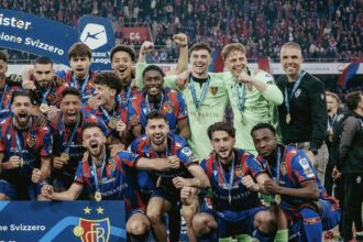 Otele scores as Basel celebrate 21st league title with 4-0 victory