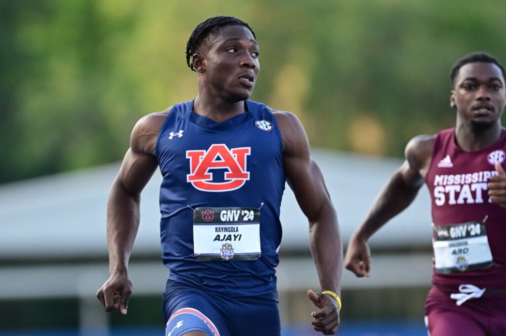 Kanyinsola Ajayi breaks Nigerian 100m record with world-leading 9.84s 39 Kanyinsola Ajayi breaks Nigerian 100m record with world-leading 9.84s