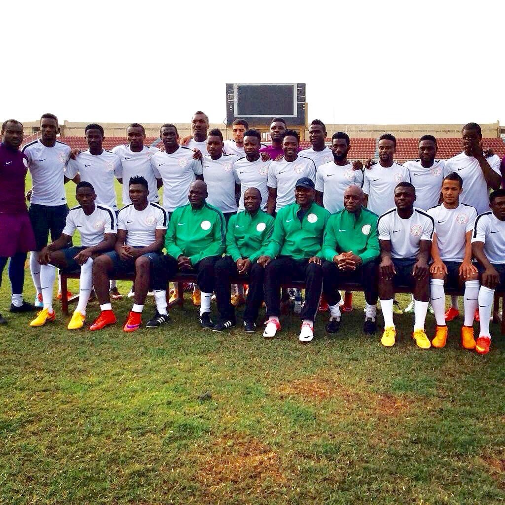 William Troost-Ekong in Super Eagles team photo