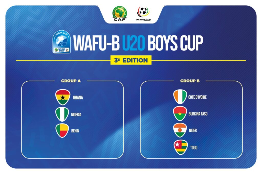 Nigeria to face Ghana, Benin in WAFU B U-20 tournament