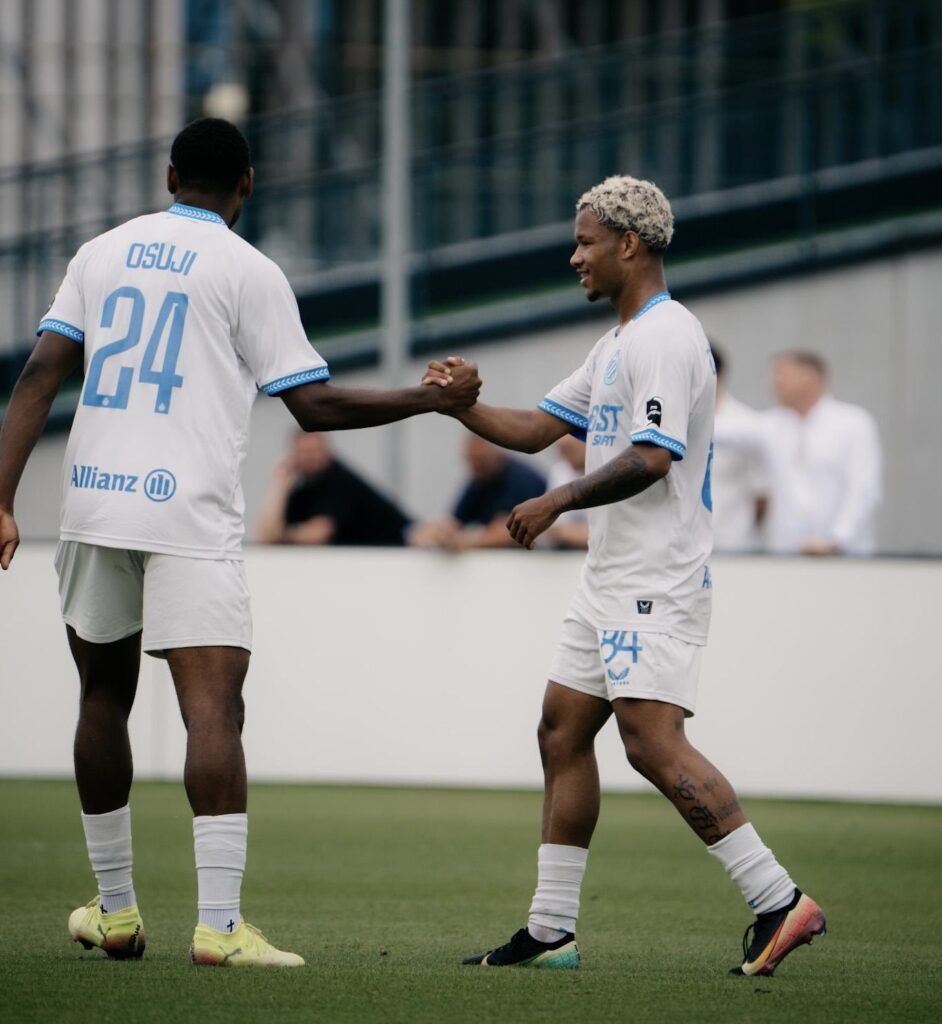 Vince Osuji’s brace helps Club Brugge secure 2-0 victory in first practice match