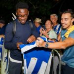 Zaidu Sanusi signing autographs