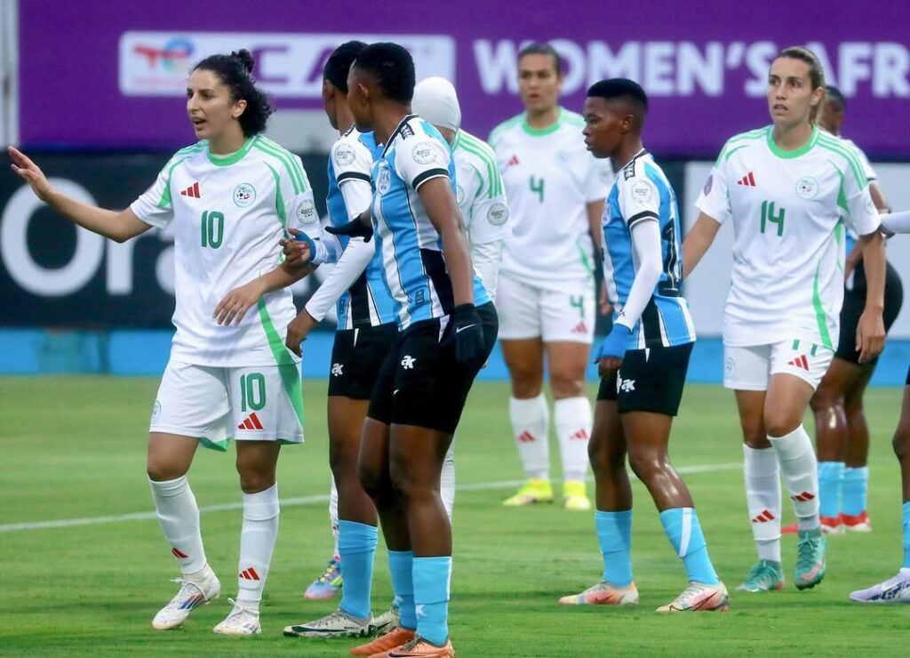 Botswana Women in action against Algeria
