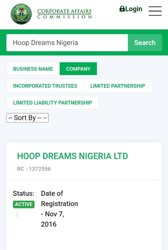 Hoop Dreams Nigeria issue public warning over name impersonation