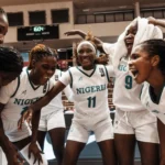 Junior D'Tigress celebrating their win over China