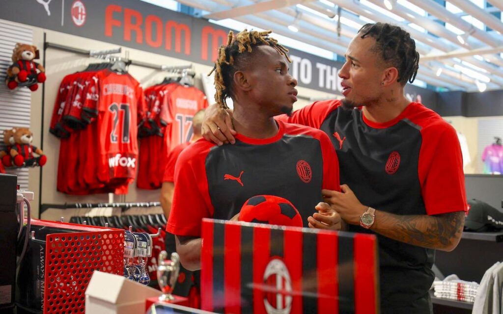 Samuel Chukwueze (left) and Noah Okafor