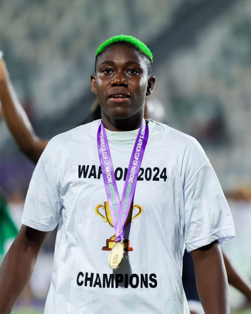 ‘I’m still here' — Oshoala denies retirement rumours after Falcons’ stunning WAFCON triumph