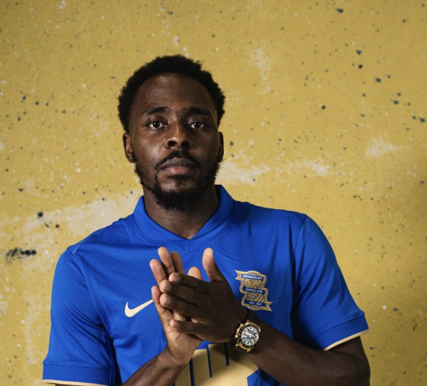 Osayi-Samuel receives gifts from Birmingham City foundation to support Nigerian grassroots football