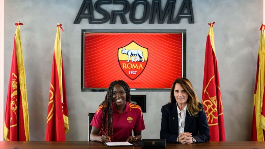 AS Roma sign Super Falcons forward Rinsola Babajide 37 AS Roma sign Super Falcons forward Rinsola Babajide