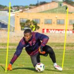 Stanley Nwabali in preseason with Chippa United