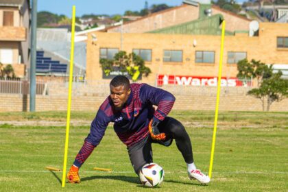Stanley Nwabali in preseason with Chippa United