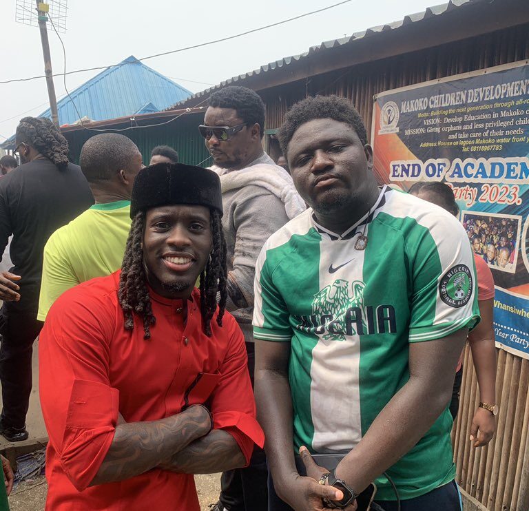 Social Media Olympics convener, Oyiga Michael, (right) with renowned American streamer Kai Cenat