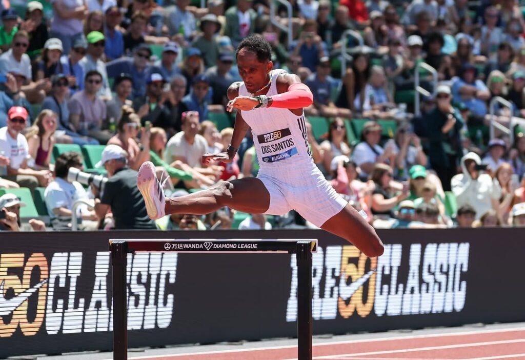 Brazil's Alison Dos Santos wins Eugene Diamond League, Ezekiel Nathaniel finishes third