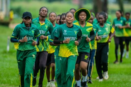 Nigeria Cricket players ahead of the West Africa Trophy