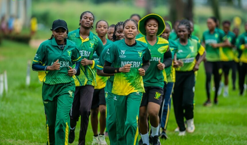 Nigeria Cricket players ahead of the West Africa Trophy