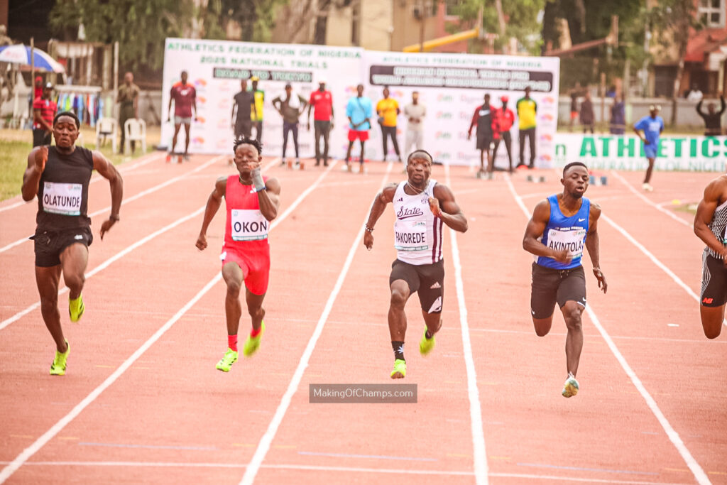 Israel Okon crowned Nigeria’s fastest man with 100m title at 2025 National Athletics Championships