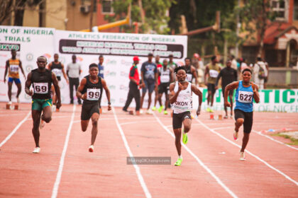 Israel Okon storms to 10.03s PB as Nigerian Athletics Championships Day 1 delivers fireworks at Yabatech