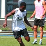 Wilfred Ndidi in training with Besiktas