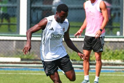 Wilfred Ndidi in training with Besiktas