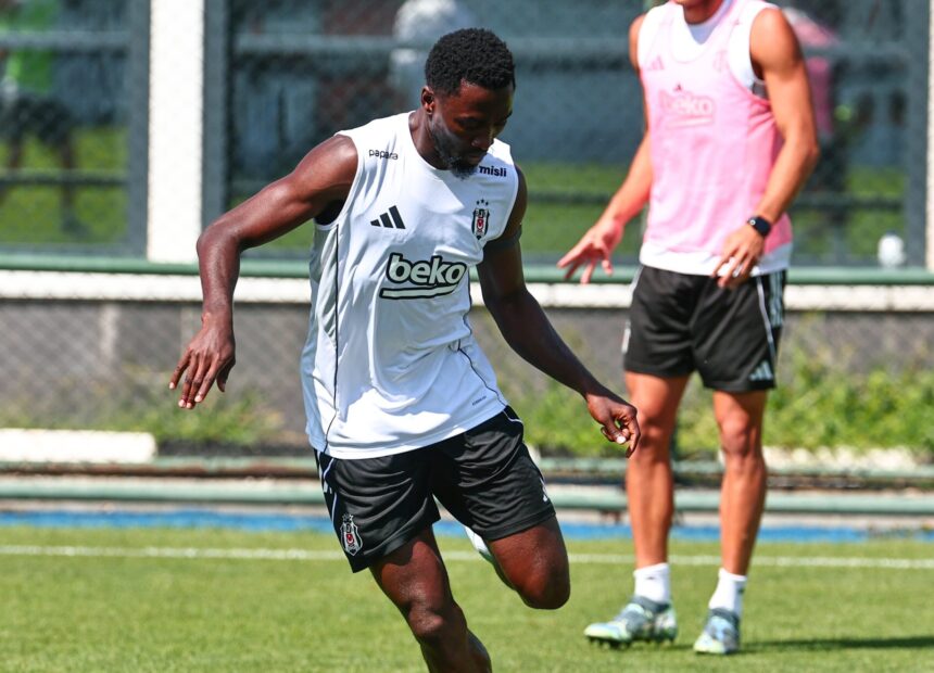 Wilfred Ndidi in training with Besiktas