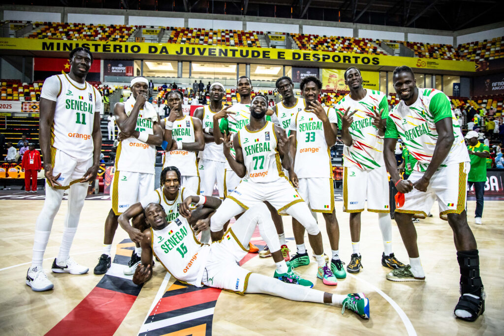 Senegal celebrating their win over South Sudan