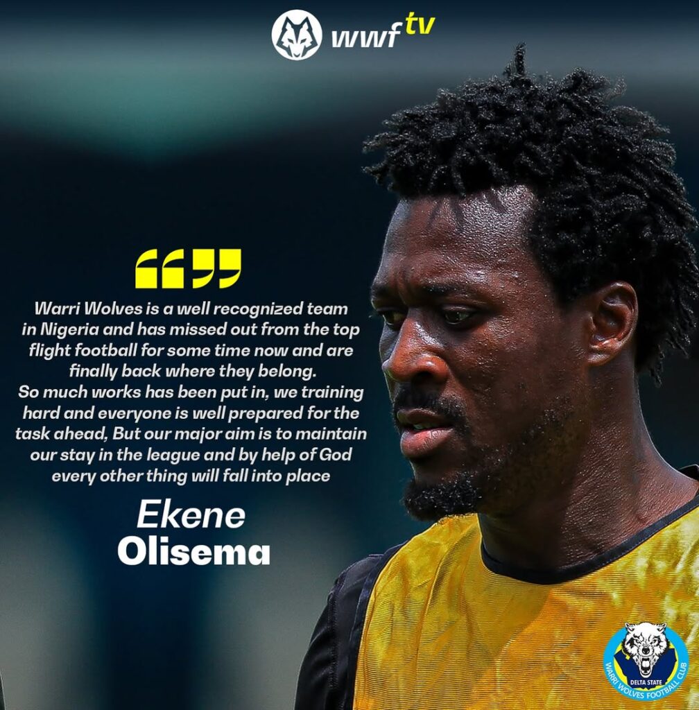 Warri Wolves defender Ekene Olisema