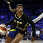 Amy Okonkwo in action against the Golden State Valkyries