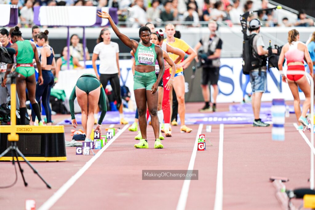 Ajayi, Okon power Nigeria into men’s 100m semi-finals on Day 1 of World Athletics Championships 39 Ese Brume at the 2025 Athletics World Championships
