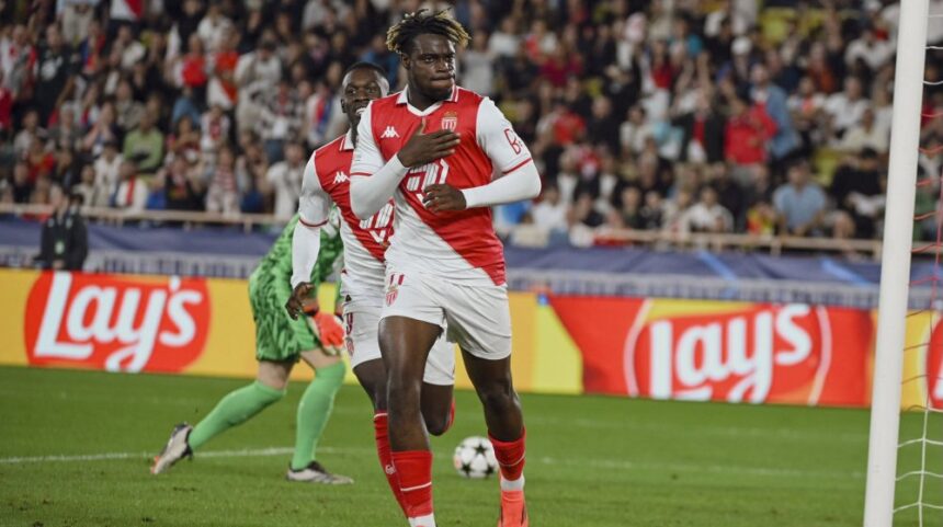 Monaco edge Auxerre 2-1 thanks to Ilenikhena’s 88th-minute goal