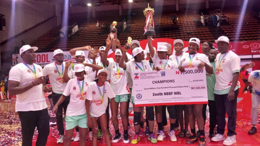 Dolphins crowned 2025 Zenith Bank NBBF Women’s Basketball League Champions after overtime thriller