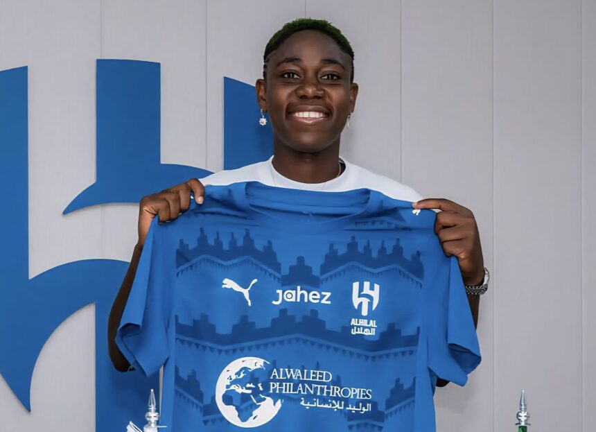 Al Hilal sign Super Falcons star Asisat Oshoala on two-year deal