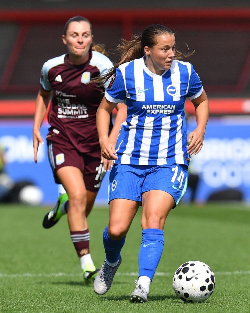 Nnadozie shines on WSL debut as Brighton draw with Aston Villa
