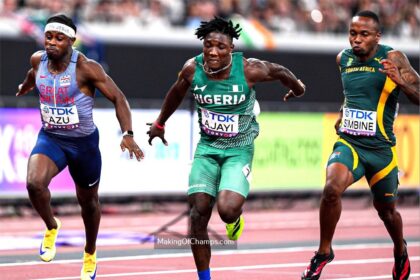 Kanyinsola Ajayi makes history with World Championships 100m final qualification