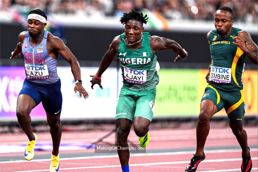 Kanyinsola Ajayi makes history with World Championships 100m final qualification