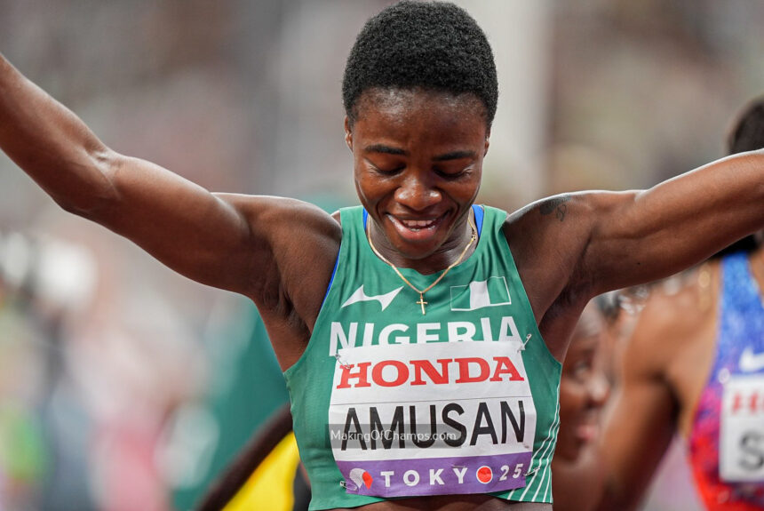 ‘It’s all God’ — Amusan on winning silver at 2025 World Championships