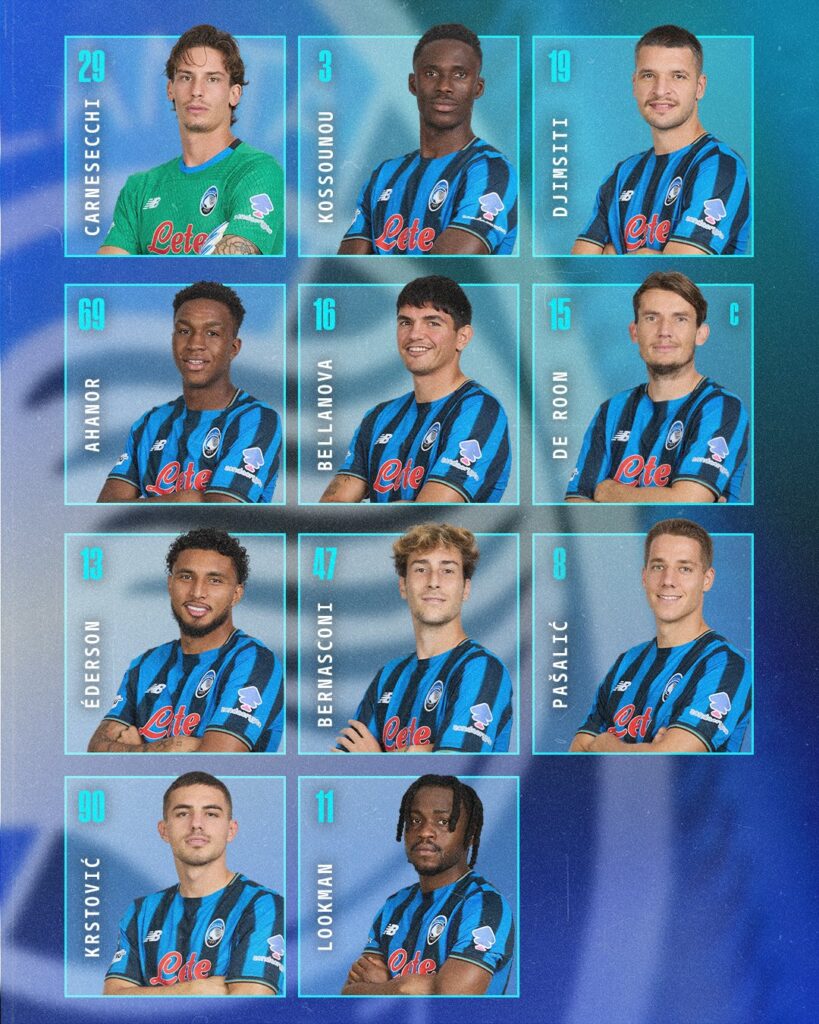 Lookman in Atalanta starting XI
