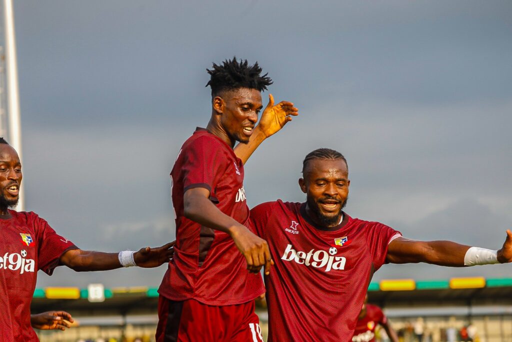 CAF Champions League: Remo Stars advance to second sound, set to face Mamelodi Sundowns 38 Remo Stars' Alex Oyowah celebrates his goal against Zilimadjou FC